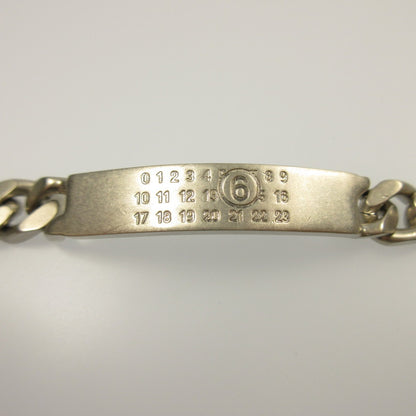 【中古】Maison Margiela | メゾンマルジェラ ナンバリングロゴチェーンブレスレット ブレスレット SM6UY0049 シルバー