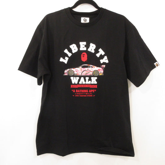 【中古】A BATHING APE | アベイシングエイプ LBWK TEE #1 半袖Ｔシャツ 1L231109621 ブラック サイズ：XL