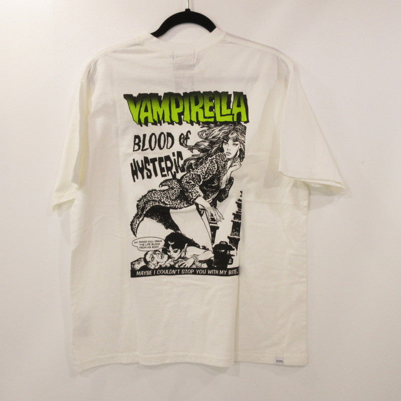 【中古】HYSTERIC GLAMOUR | ヒステリックグラマー VAMPIRELLA/BLOOD OF HYSTERIC 半袖Ｔシャツ 02251CT45 完売品 ホワイト サイズ：XL