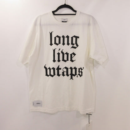 【中古】W)TAPS | ダブルタップス LLW/SS/COTTON 半袖Ｔシャツ 221ATDT-STM08S ホワイト サイズ：2