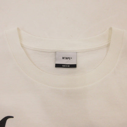 【中古】W)TAPS | ダブルタップス LLW/SS/COTTON 半袖Ｔシャツ 221ATDT-STM08S ホワイト サイズ：2