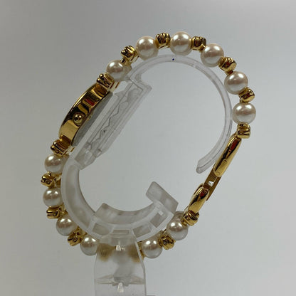 【中古】 パール 腕時計 ゴールド