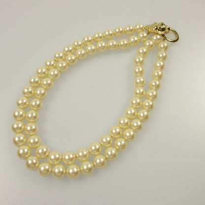 【中古】 ライオン/2連パール ネックレス