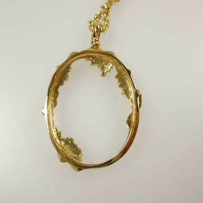 【中古】 ルーペ ネックレス ゴールド