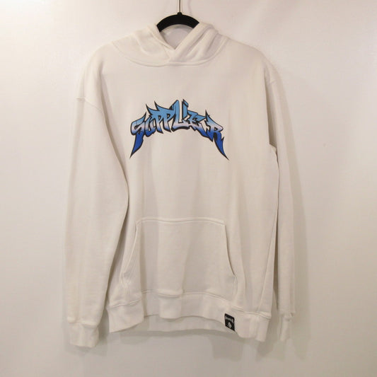 【中古】SUPPLIER | サプライヤー GRAFFITI LOGO HOODIE パーカー ホワイト サイズ：L