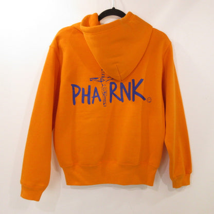 【中古】PHATRNK | ファットランク CHRIST BACK LOGO SWEAT PK パーカー オレンジ サイズ：S