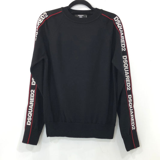 【中古】DSQUARED2 | ディースクエアード SKI LOGO TAPE セーター S71HA0906 2019A/W ブラック サイズ：M