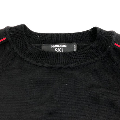 【中古】DSQUARED2 | ディースクエアード SKI LOGO TAPE セーター S71HA0906 2019A/W ブラック サイズ：M