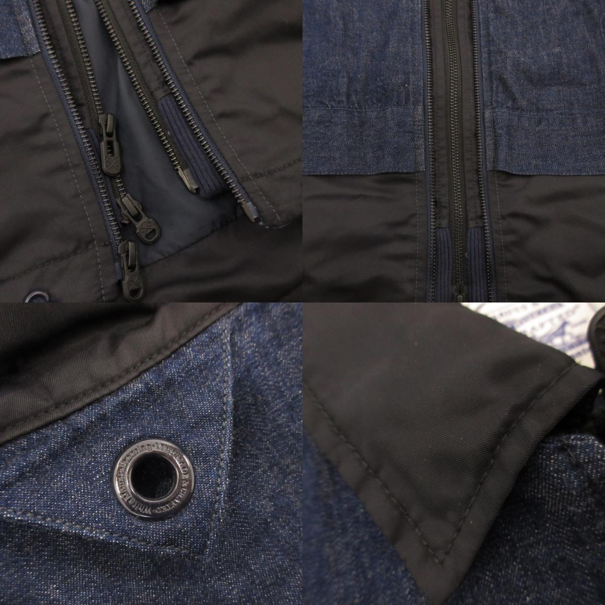 【中古】WHITE MOUNTAINEERING | ホワイトマウンテニアリング DOUBLE ZIP BLOUSON ブルゾン 17918-0002 ネイビー サイズ：S
