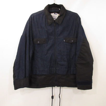 【中古】WHITE MOUNTAINEERING | ホワイトマウンテニアリング DOUBLE ZIP BLOUSON ブルゾン 17918-0002 ネイビー サイズ：S