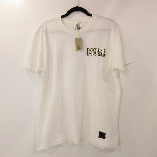 【中古】M&M CUSTOM PERFORMANCE | エムアンドエムカスタムパフォーマンス PRINT S/S T-SHIRT 半袖Ｔシャツ 20-MT-013 ホワイト サイズ：L