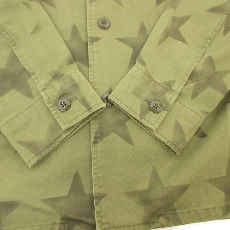 【中古】WACKOMARIA | ワコマリア STAR MILITARY SHIRT その他トップス オリーブ サイズ：L