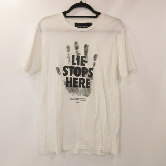 【中古】 THE LIFE STOPS HERE 半袖Ｔシャツ ホワイト サイズ：S