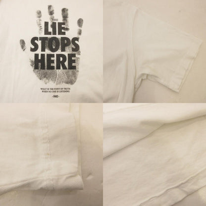 【中古】 THE LIFE STOPS HERE 半袖Ｔシャツ ホワイト サイズ：S