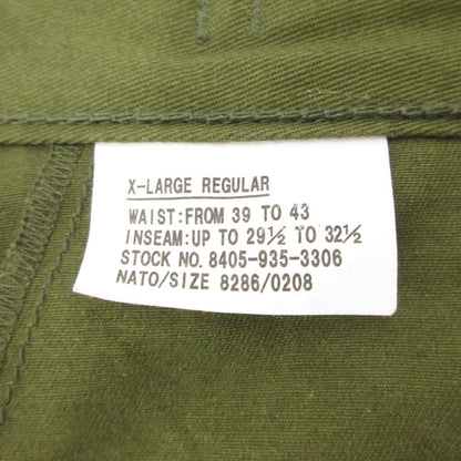 【中古】HOUSTON | ヒューストン TWILL BDU PANTS パンツ 10055 オリーブ サイズ：XL