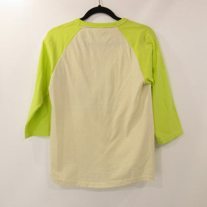 【中古】THE FLAT HEAD | ザフラットヘッド RAGLAN Q/S SHIRT 半袖Ｔシャツ FN-TSRB-003 ベージュ サイズ：38