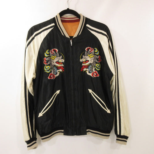 【中古】TAILOR TOYO(東洋エンタープライズ) | テイラートウヨウテイラートーヨー Early 1950s Style ACETATE SUKA SOUVENIR JACKET スーベニアジャケット TT15682 ブラック サイズ：M