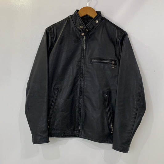 【中古】schott | ショット シングルライダースジャケット ライダースジャケット 641 ブラック サイズ：34