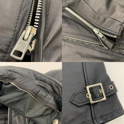 【中古】schott | ショット シングルライダースジャケット ライダースジャケット 641 ブラック サイズ：34