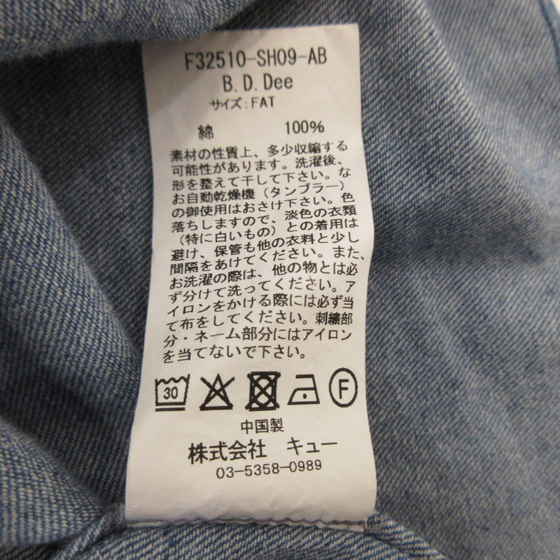 【中古】FAT | エフエーティー B.D.DEE その他トップス F32510-SH09 ブルー サイズ：L
