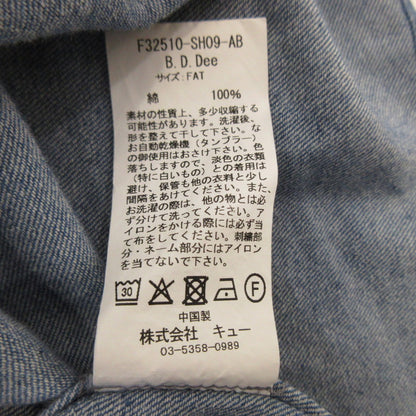 【中古】FAT | エフエーティー B.D.DEE その他トップス F32510-SH09 ブルー サイズ：L