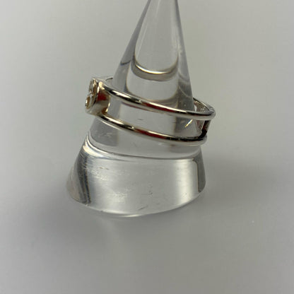 【中古】GUCCI | グッチ インターロッキングGスリムオープンバンド リング・指輪 298036 サイズ:#18