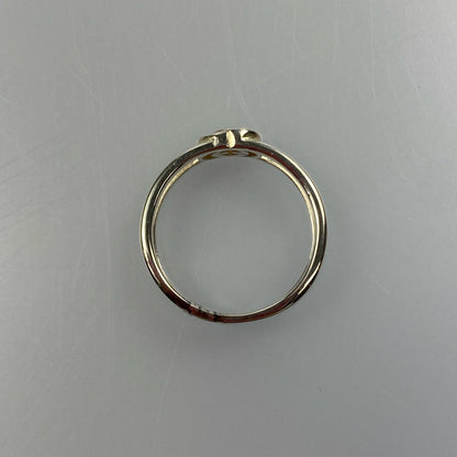 【中古】GUCCI | グッチ インターロッキングGスリムオープンバンド リング・指輪 298036 サイズ:#18