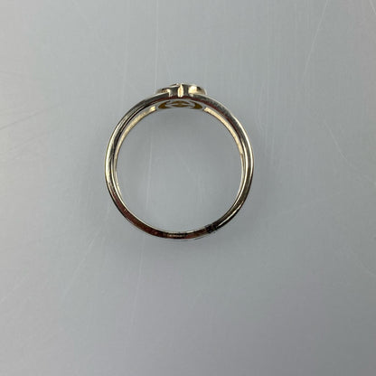 【中古】GUCCI | グッチ インターロッキングGスリムオープンバンド リング・指輪 298036 サイズ:#18
