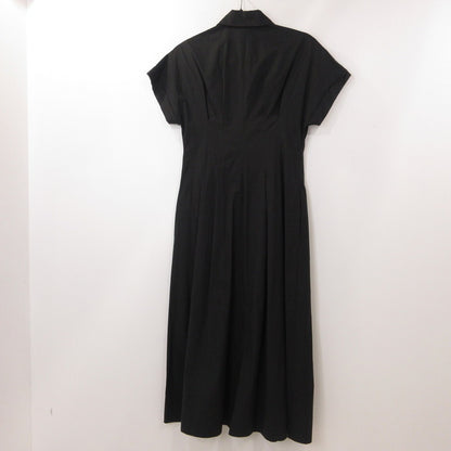 【中古】MAX MARA | マックスマーラ 比翼タック入S/Sシャツワンピース ワンピース 62210311607 STUDIO ブラック サイズ：38