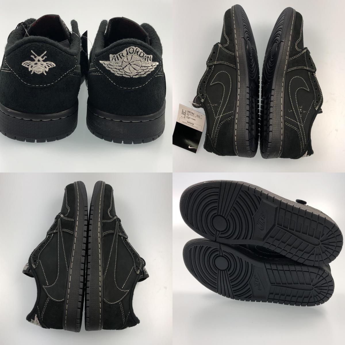 【中古】NIKE | ナイキ AIR JORDAN 1 LOW OG SP BLACK PHANTOM スニーカー DM7866-001 ブラック 26.5cm