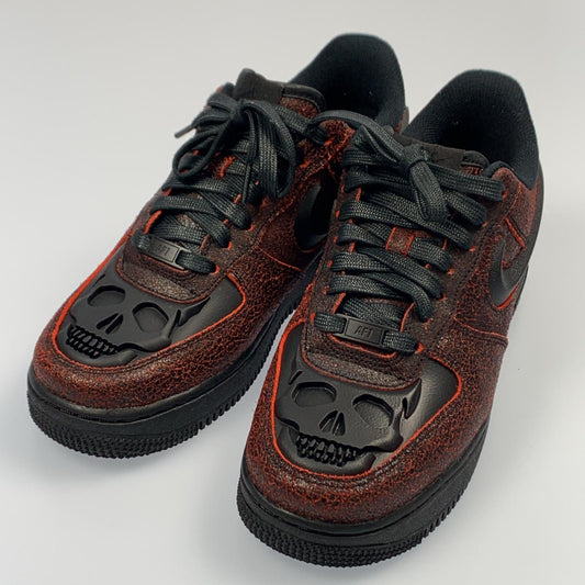 【中古】NIKE | ナイキ Air Force 1 Low 'Halloween Skull' スニーカー HV2016-001 レッド 25cm