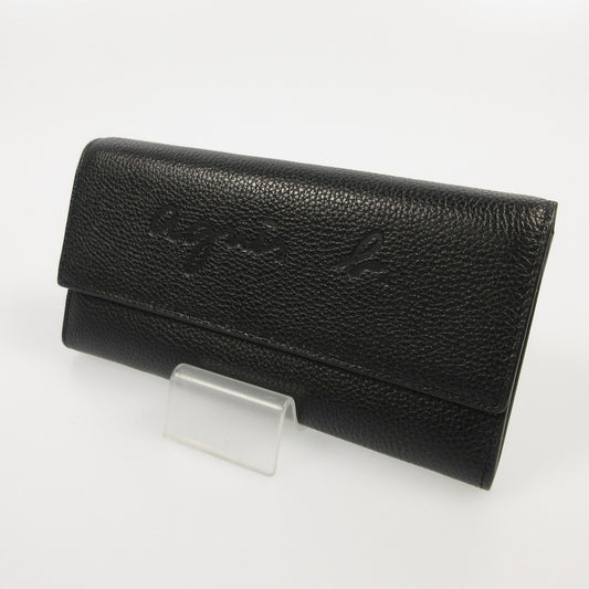 【中古】agnes b. | アニエスベー 長財布 NW07M-03 ブラック