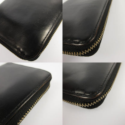 【中古】Paul Smith | ポール・スミス レザーリュクスシャインラウンドジップ 長財布 843420 P566 ブラック