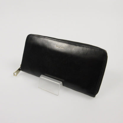 【中古】Paul Smith | ポール・スミス レザーリュクスシャインラウンドジップ 長財布 843420 P566 ブラック