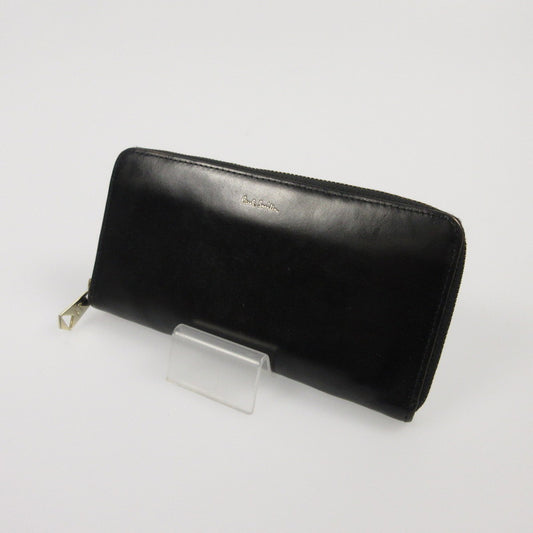 【中古】Paul Smith | ポール・スミス レザーリュクスシャインラウンドジップ 長財布 843420 P566 ブラック