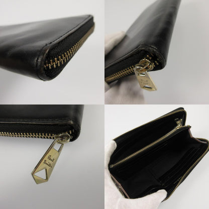 【中古】Paul Smith | ポール・スミス レザーリュクスシャインラウンドジップ 長財布 843420 P566 ブラック