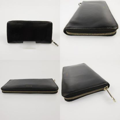 【中古】Paul Smith | ポール・スミス レザーリュクスシャインラウンドジップ 長財布 843420 P566 ブラック