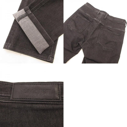 【中古】NEIL BARRETT | ニールバレット LEATHER PATSHED SUPER SKINNY LEG JEAN デニムパンツ PBDE162C E804T 国内正規品 グレー サイズ：30