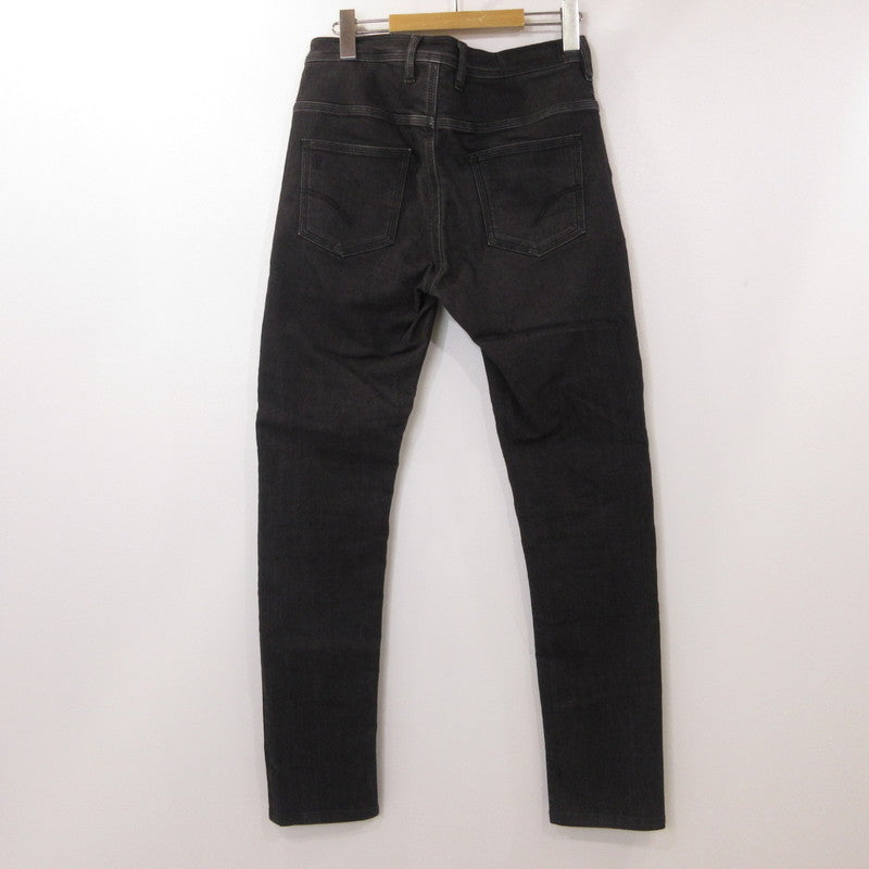 【中古】NEIL BARRETT | ニールバレット LEATHER PATSHED SUPER SKINNY LEG JEAN デニムパンツ PBDE162C E804T 国内正規品 グレー サイズ：30