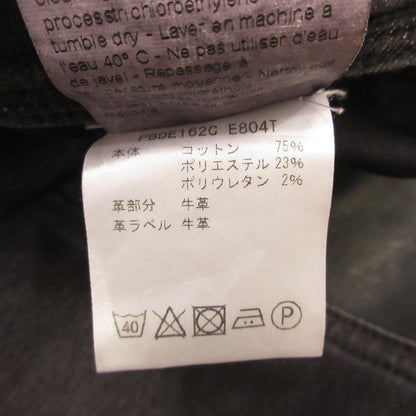 【中古】NEIL BARRETT | ニールバレット LEATHER PATSHED SUPER SKINNY LEG JEAN デニムパンツ PBDE162C E804T 国内正規品 グレー サイズ：30