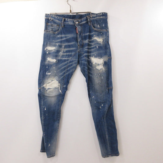 【中古】DSQUARED2 | ディースクエアード Tidy Biker Jean デニムパンツ S79LA0022 ブルー サイズ：52