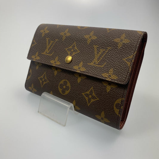 【中古】LOUIS VUITTON | ルイ・ヴィトン ポルトトレゾールエテュイパピエ 三つ折り財布 M61202