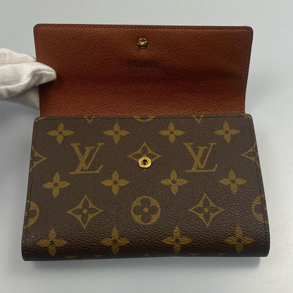 【中古】LOUIS VUITTON | ルイ・ヴィトン ポルトトレゾールエテュイパピエ 三つ折り財布 M61202