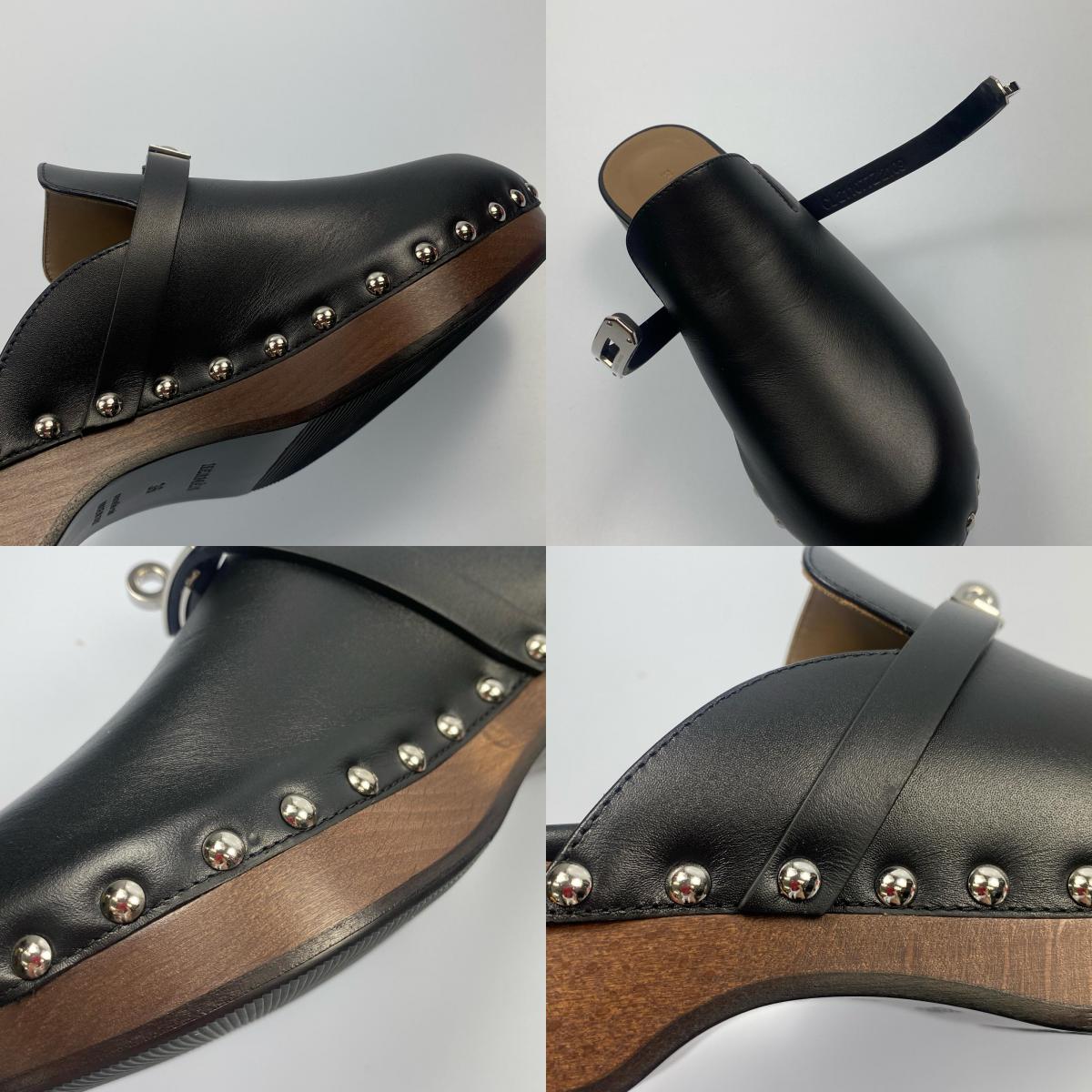 【中古】HERMES | エルメス ミュールカルロッタ サンダル 年式:2021S/S ブラック 23cm