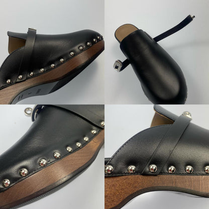 【中古】HERMES | エルメス ミュールカルロッタ サンダル 年式:2021S/S ブラック 23cm
