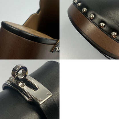 【中古】HERMES | エルメス ミュールカルロッタ サンダル 年式:2021S/S ブラック 23cm
