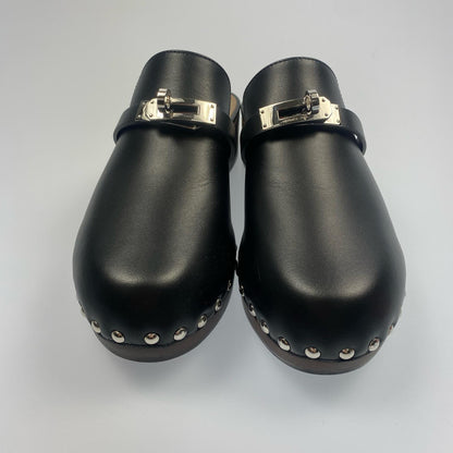 【中古】HERMES | エルメス ミュールカルロッタ サンダル 年式:2021S/S ブラック 23cm