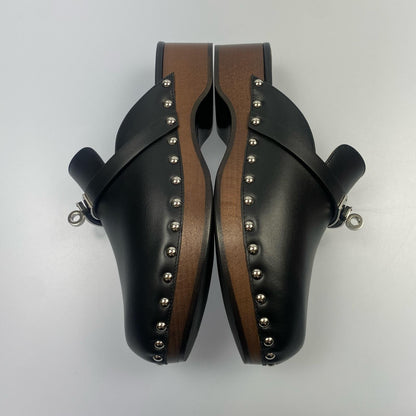 【中古】HERMES | エルメス ミュールカルロッタ サンダル 年式:2021S/S ブラック 23cm