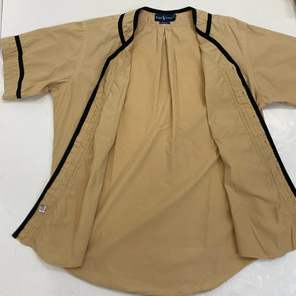 【中古】POLO RALPH LAUREN | ポロ・ラルフローレン 半袖シャツ ベージュ サイズ：L