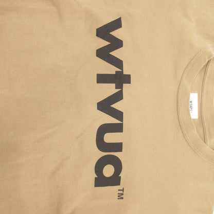 【中古】W)TAPS | ダブルタップス WTVUA LS TEE 長袖Ｔシャツ 211ATDT-LT01S ベージュ サイズ：1